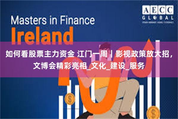 如何看股票主力资金 江门一周｜影视政策放大招，文博会精彩亮相_文化_建设_服务